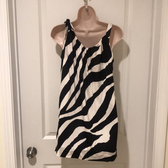 NWT WHBM zebra print silk tank Sz SMALL - Picture 4 of 6